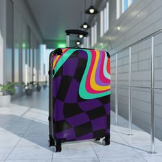 Rainbow Suitcase,lightweight,expandable,durable Polycarbonate Luggage With Spinner Wheels&organizational Feature Set,best Gift for Travelers - Etsy Multicolor Portable Travel Cases, Purple Rectangular Travel Accessories, Multicolor Cases With Luggage Sleeve For Trips, Multicolor Rectangular Cases For Trip, Multicolor Rectangular Cases For Trips, Purple Rectangular Luggage For Trips, Feb 7, Travel Items, Suitcases