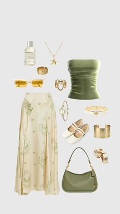 Summer Outfit 2024, Etheral Outfit Ideas, Garden Party Outfits For Women, Ethereal Wardrobe, Gemini Outfits Aesthetic, Gemini Outfits, Spring Style Outfits, Earthy Outfits, Looks Street Style