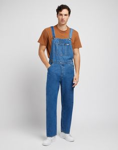 Lee Bib in Mid Shade - LEE Schweiz Double Denim, Work Wear, Overalls, Relaxed Fit, Shades