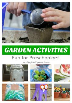 the garden activities are fun for preschoolers to do with their own hands and feet