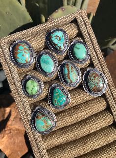 The Geneva Turquoise Rings-Rings-Calli Co., Turquoise and Silver Jewelry, Native American Handmade, Zuni Tribe, Navajo Tribe, Brock Texas Weatern Rings, Turquoise Cowgirl, Western Things, Turquoise Jewelry Rings, Costal Cowgirl, Vintage Turquoise Jewelry, Navajo Turquoise Jewelry, Authentic Turquoise Jewelry, Vintage Turquoise Ring