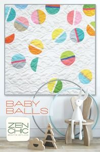 an image of baby balls quilt pattern on the cover of a book by zen chic