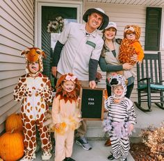 a group of people dressed up in costumes