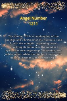 an angel number on a blue background with stars