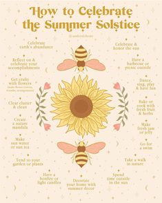 Tomorrow (June 21st) is the summer solstice🌞 We welcome the first day of summer and celebrate the longest day of the year when the sun… | Instagram Litha Sun Tea, Easy Summer Solstice Rituals, June Witchcraft, Happy Litha Summer Solstice, Celebrating Summer Solstice, Summer Solstice Celebration Ideas, How To Celebrate The Summer Solstice, Summer Solstice Ritual Ideas, Summer Solstice Bread