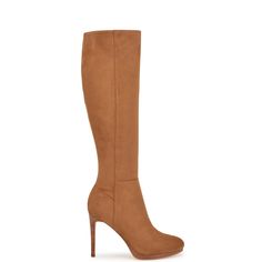 Quizme Wide Calf Platform Boots - Nine West Thigh Boots, Unique Outfit, Thigh Boot, Wide Calf, Tan Suede, Sky High, Toe Designs, Platform Boots, Tall Boots