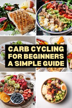 This easy-to-follow 7-day meal plan is perfect for beginners who want to try carb cycling. Includes recipes, grocery list, & tips. High Carb Meal Plan, Carb Cycling Recipes Meals, Carb Cycling Meal Plan For Women Gluten Free, Carb Cycling Meal Plan Vegetarian, Carb Cycling For Women Over 50, Carb Cycling For Men, High Carb Recipes For Carb Cycling, Healthy High Carb Meals, Vshred Recipes