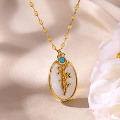 Custom Birth Flower Necklace Birth Stone Charm Necklace Women Necklace Gift For Her 14K Gold Plated Floral Necklace Birth Flower Jewelry Birth Flower Necklace, Women Necklace, Floral Necklace, Necklace Women, Flower Jewelry, Birth Flower, Birth Flowers, Flower Jewellery, Flower Necklace