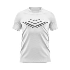 White FG-Premium Arrow Design T-shirt for Men. Ideal for Workout, Gym, Running, and Jogging! Highlights - Smooth knit fabric is stretchy and helps you keep moving. - Made of 100% polyester and smooth material. - 4-way stretch fabric - Dri-FIT technology moves away the sweat from the skin for quicker evaporation, which helps you to stay dry and comfortable. - Once you have worked out in this t-shirt, you will not want to work out in any other garment! - You'll always feel comfortable in this shir Graphic Tee For Sports Events With Branding, White Gym Top With Sublimation Print, White Sports Shirt With Screen Print, White Branded Sports T-shirt, White Graphic Gym T-shirt, White Branded T-shirt For Sports, White Graphic T-shirt For Gym, White Graphic Print T-shirt For Gym, White Gym Top With Branding