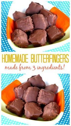 homemade butterfingers made from 3 ingredients