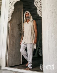 Mens Hooded Vest Shirt Burning Man Clothing Men Boho Hoodie Tank Top Hippie Clothes Big Hood Sleeveless Robe Festival Outfit/ 4 Colors - Etsy Sleeveless Robe, Pagan Life, Dr Script, Boho Hoodie, Burning Man Clothing, Spiritual Fashion, Boho Vest