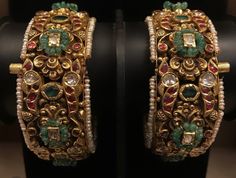 Rajasthani Jewellery, Antic Jewellery, Star Jewellery, Punjabi Jewelry, Kada Bangles, Jaipur Jewelry, Unique Gold Jewelry Designs