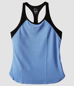 $51 Nike Kids Girls Blue Slim Fit Racerback Court Slam Tennis Tank Top Size L Description She's all about slamming aces from the baseline and this lightweight tank is cut to let her do it! Slim fit has a modern cut that hugs the body while still leaving room for movement. Dri-FIT high-performance fabric wicks perspiration away from the body and towards the surface where it can evaporate. Scoop neckline. Racerback styling allows arms complete range of movement. Flat seams reduce chafing and incre Tennis Tank Tops, Leaving Room, Nike Kids, Tag Sale, Performance Fabric, Discount Shoes, Big Kids, Scoop Neckline