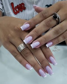 Nice Hands, French Manicure Acrylic Nails, Plum Nails, Nail Collection, French Manicure Nails, Fancy Nails Designs, Simple Gel Nails, Pretty Nail Designs