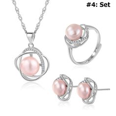 "Setting Blanks Jewelry Set 925 Sterling Silver Halo Ring Earrings Pendant Necklace 17 24mm 5/8 1\" CZ Mount Pearl Peg Cup Bead Bulk You can choose and order more styles of chains here https://www.etsy.com/listing/624320586/sterling-silver-chain Type: #1: Pendant Setting. #2: Earrings Setting. #3: Ring Setting. #4: Set (Pendant Setting; Earrings Setting; Ring Setting). This is a setting, not a finished item. Stones/pearls are not included. You need to set your own stones/pearls. Size: #1: 17.3x2 Fine Jewelry Silver Jewelry Sets, Nickel-free Round Silver Jewelry Sets, Nickel-free Silver Jewelry Sets, Mother's Day Jewelry With Matching Cubic Zirconia Earrings, Mother's Day Jewelry Set With Cubic Zirconia Earrings, Silver Jewelry Sets For Anniversary On Mother's Day, Round Sterling Silver Jewelry Sets, Silver Sterling Silver Jewelry Sets, Sterling Silver Jewelry Sets For Mother's Day