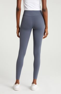 These performance leggings feature a high waist for smoothing coverage and a minimal seam design so they feel like a second skin through every activity. Pull-on style UPF 50+ sun protection 80% nylon, 20% polyester Machine wash, line dry Imported