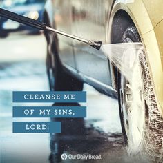 a yellow car is being washed with a sponge and the words clean me off my suns, lord