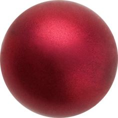 a red ball ornament on a white background