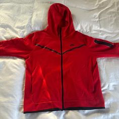 - Good Condition (Slightly Used) - Full Tracksuit - Size L Nike Tech Red, Red Nike Tech, Nike Tech Hoodie, Full Tracksuit, Tech Hoodie, Nike Tech Fleece, Red Nike, Nike Tech, Nike Red