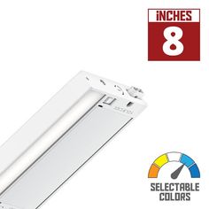 6U 8 Inch Plug In Under Cabinet LED Light, 270 Lumens, Interconnectable, Selectable CCT 27K/30K, 120V, White - Bees Lighting Bathroom Fan Light, Led Under Cabinet Lighting, Neon String Lights, Kichler Lighting, Energy Efficient Design, Rustic Chandelier, Modern Sconces, Kitchen Laundry, Canopy Lights