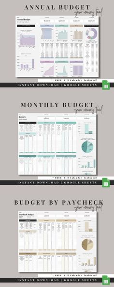 Annual & Monthly Budget Spreadsheet Template - Google Sheets Budget Planner by Thriving Koala 🐨💰 ... wedding_budget_planner #free_printable_budget_worksheet #google_sheets_budget_template Personal Budget Spreadsheet, Expenses Template, Budget Template Excel Free, Finance Spreadsheet, Easy Budgeting, Personal Budget Template, Spreadsheet Design, Bill Calendar, Weekly Budget Template