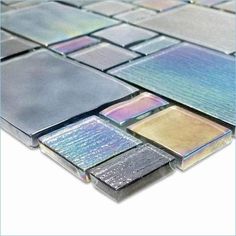 Iridescent Glass Tile French Pattern Space Gray Glass Tile Shower, Classic Tile Design, Iridescent Glass Tiles, Glass Pool Tile, Swimming Pool Tiles, Mosaic Tile Backsplash, Glass Pool, Classic Tile, French Pattern