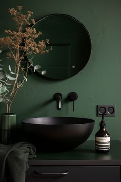 dark moody green bathroom ideas dark green bathroom remodel ideas dark green bathroom ideas subway tile dark green bathroom ideas with wallpaper dark green and black bathroom ideas dark green bathroom wall ideas dark green bathroom cabinet ideas dark green bathroom fixtures ideas bathroom painting ideas dark green dark green bathroom renovation ideas Green Bathroom Cabinet Ideas, Dark Green Aesthetic Bathroom, Green Paint For Bathroom, Dark Wall Bathroom, Dark Paint Bathroom, Dark Green And Black Bathroom, Bathroom Ideas With Wallpaper, Green Restroom, Green And Black Bathroom Ideas