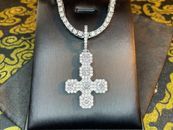 Check out the latest addition to #DarknessJewelry : Diamond Iced Out Bling Upside Down Inverted Cross Sterling Silver Pendant Necklace Retro Satanic Pagan Wiccan Occult Jewelry - https://rebrand.ly/mdmcpru #bling #icedout #upsidedowncross #sataniccross #satanicjewelry Satanic Cross, Satanic Jewelry, Sterling Silver Necklace Pendants, Silver Pendant Necklace, Upside Down