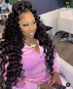 Genie Ponytail, Black Girls Hairstyles Weave, Black Hair Inspiration, High Ponytail Hairstyles, Weave Ponytail Hairstyles, Sleek Ponytail Hairstyles, Frontal Wig Hairstyles, Birthday Hairstyles, Black Ponytail Hairstyles