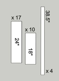 the measurements for each piece of furniture are shown in black and white, with numbers on them