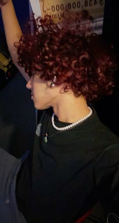 Red Dyed Curly Hair Men, Curly Red Hair Men, Red Curly Hair Men, Dyed Curly Hair Men, Dark Red Curly Hair, Burgundy Curly Hair, Wine Hair Color