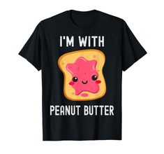 PRICES MAY VARY. I'm With Peanut Butter Kawaii Best Friend Couples matching Tee for Valentines Day matches I'm with The Jelly to make a cute pajama top to pair with your partner. Kawaii PB and J sandwich bread cute couples matching family Tee to say I Love You! Matching couples Tees gift for Husband and Wife, boyfriend, girlfriend, fiance, best friends to celebrate Christmas, Valentines, Anniversary, Birthday, Wedding or everyday Marriage and friendship! Lightweight, Classic fit, Double-needle s Pb And J Sandwich, Bread Cute, Pb And J, Cute Pajama, Best Friend Couples, Couple Tees, Peanut Butter Jelly, Family Tees, Cute Pajamas