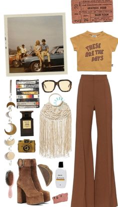 70s Outfits For School, 70s Core Outfits, 70s Fashion Essentials, 70s Fits Aesthetic, Silk Sonic Outfit, 70s Outfit Inspiration Party, 70s Wardrobe, Basic 70s Outfits, Outfit Anni 70