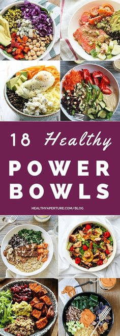 Looking for a lunch option that will keep you full and focused until dinner? Try one of these 18 Healthy Power Bowls! #eatclean Power Bowls, Paleo Lunch, Healthy Easy, Bowls Recipe, Healthy Lunch, Paleo Recipes, Healthy Diet