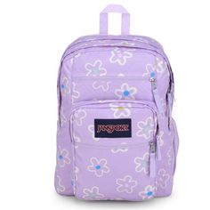 Jansport Big Student 17.5" Laptop Floral Backpack Fresh Floral Lilac New With Tags See Pictures For More Details Jansport Backpacks, Floral Backpack, Purple Backpack, Jansport Backpack, College Dorm, Cutie Patootie, Color Purple, Lilac, Laptop