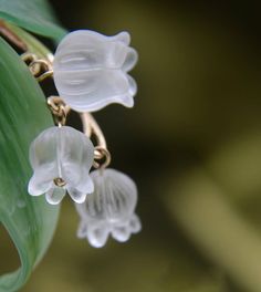 Lily of the Valley Beads，White Crystal Pendant Earring making DIY Bracelet necklace Handemade Jewelry Supplies,Bell Flower Beads. This high quality lily of the valley bead is carved from white crystal. The earrings are from another shop named" KakeungGardens" on ETSY, The design is perfect so use it to show , if you like it, you can search and buy it .  If there is any infringement, please contact me to remove the image. The made up jewelry or accessory in pictures is a suggestion only. I am sel Lily Of The Valley Beads, Diy Armband, Plant Jewelry, Pendant Earring, Earring Making, Flower Beads, Diy Bracelet, White Crystal, Lily Of The Valley