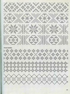 the cross stitch pattern is shown in black and white