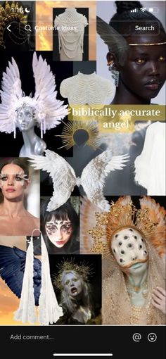 Esoteric Halloween Costume, Seraphim Biblically Accurate, Icarus Halloween Costume, Homemade Angel Costume, Goth Angel Aesthetic, Seraphim Angel Costume, Biblical Halloween Costumes, Biblical Angel Cosplay, Fallen Angel Make Up