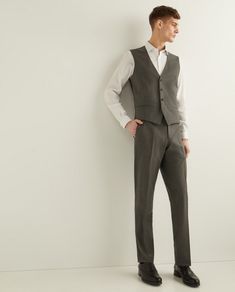 Colete Formal Slim Fit Slim Fit, Adidas, Collage, Pants, Pins, Trousers