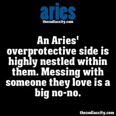 an aris quote with the caption that reads, an aris'protective side is highly nested within them messing with someone they love is a big no