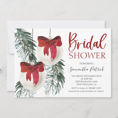 Christmas Bridal Shower Invitation Editable Template Holiday Brunch Invitations, Open House Party Invitations, Holiday Open House Invitations, Christmas Bridal Shower Invitations, Ornament Exchange Party, Christmas Bridal Shower, Etsy Invitations, Holiday Party Invitation