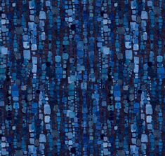 an abstract blue and black background with small squares on it's surface, in the middle