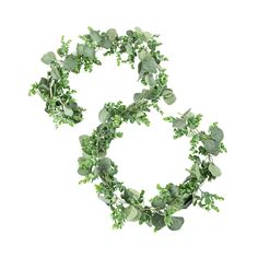 the letter c is made up of green leaves