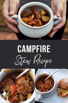 the campfire stew recipe is ready to be eaten