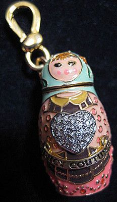 juicy couture charm Novelty Accessories, Charms Candy, Russian Nesting Dolls, Matryoshka Doll, Bracelet Charms, Bag Charms, Charm Beads