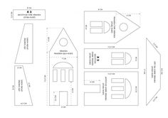 the paper doll house is cut out and ready to be made