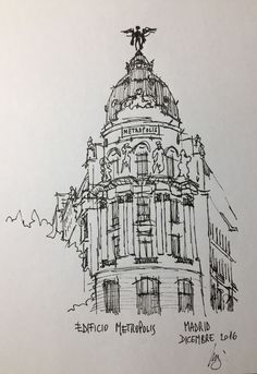 a drawing of the capitol building in washington d c, with an eagle on top