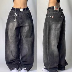 Looks Hip Hop, Look Jean, Street Jeans, Fashion 90s, Streetwear Jeans, Jeans Y2k, Mode Jeans, 90's Fashion