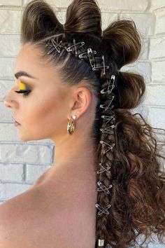 Festival Braids, Steampunk Hairstyles, Spiky Hair, Punk Hair, Ombré Hair