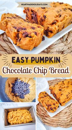 easy pumpkin chocolate chip bread recipe